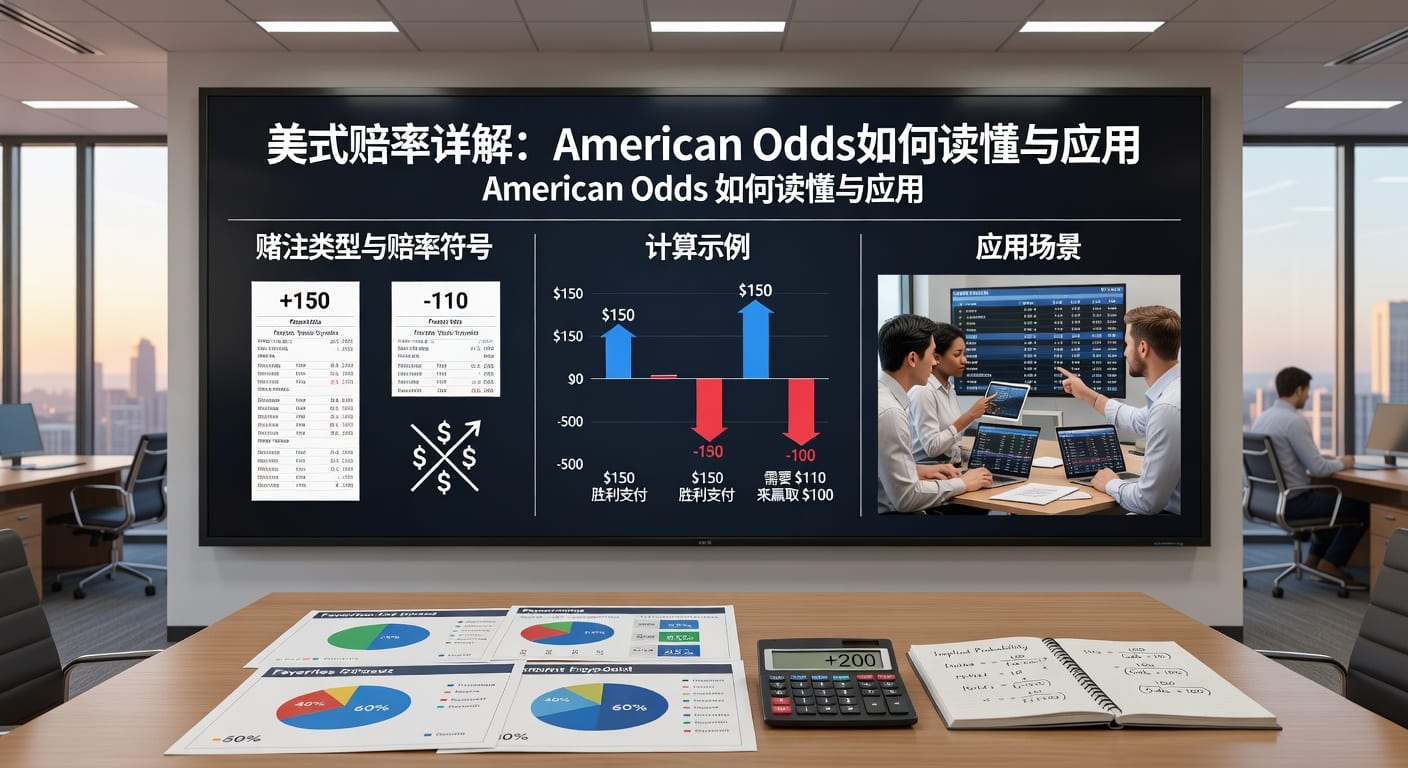 美式赔率 american odds：正负号计算与投注读法
